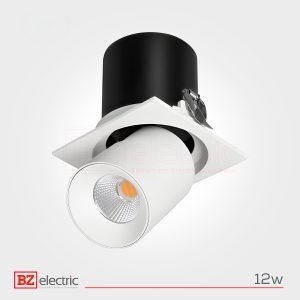 Spot LED BZ Lighting 12W orientable 3000K aluminium blanc C01018B-2