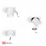 Spot LED BZ Lighting 8W 12w 20w orientable 3000K aluminium blanc C01018B